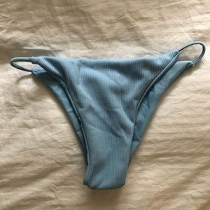 Ribbed String Bikini Bottoms
